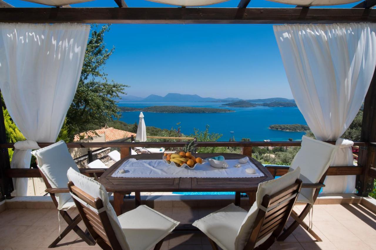 Villa Pasithea - Breathtaking Seaviews, Infinity Pool, Privacy, Close To The Beach Nydri  Bagian luar foto